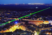 Laseraction über Leipzig